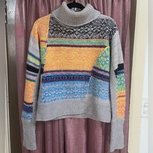 Free People Vibrant Cowl Turtleneck Sweater